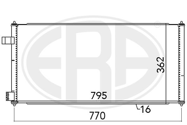 ERA 667091 Condenser, air conditioning
