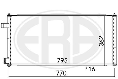 Condenser, air conditioning ERA 667091