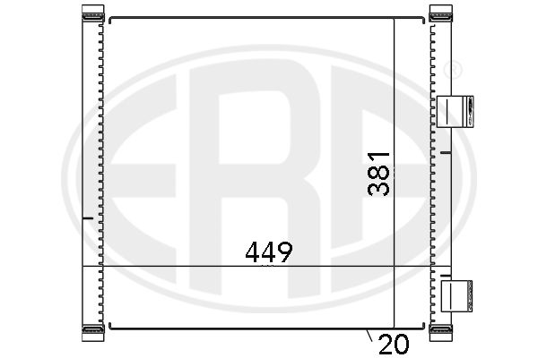 ERA 667092 Condenser, air conditioning