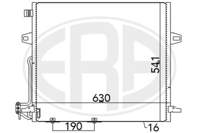 Condenser, air conditioning ERA 667093