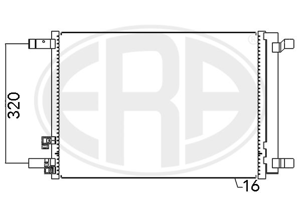 ERA 667094 Condenser, air conditioning