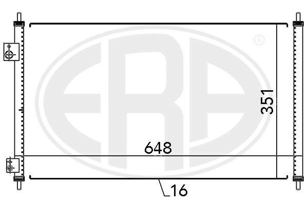 ERA 667095 Condenser, air conditioning