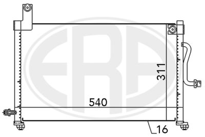Condenser, air conditioning ERA 667097