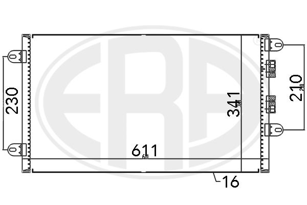 ERA 667099 Condenser, air conditioning