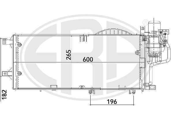 ERA 667100 Condenser, air conditioning