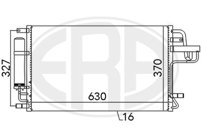 Condenser, air conditioning ERA 667101
