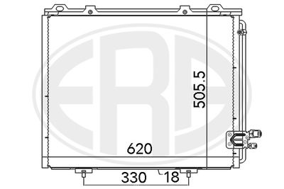Condenser, air conditioning ERA 667103