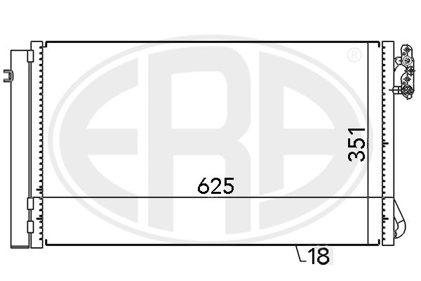 ERA 667104 Condenser, air conditioning