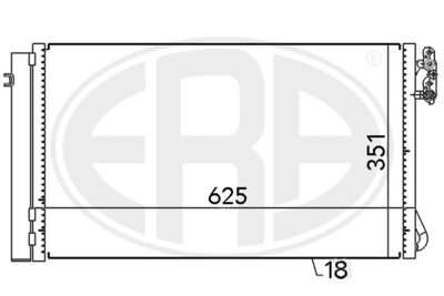 Condenser, air conditioning ERA 667104