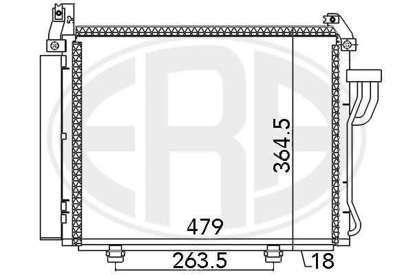 ERA 667107 Condenser, air conditioning