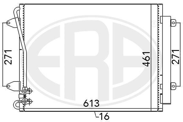 ERA 667108 Condenser, air conditioning