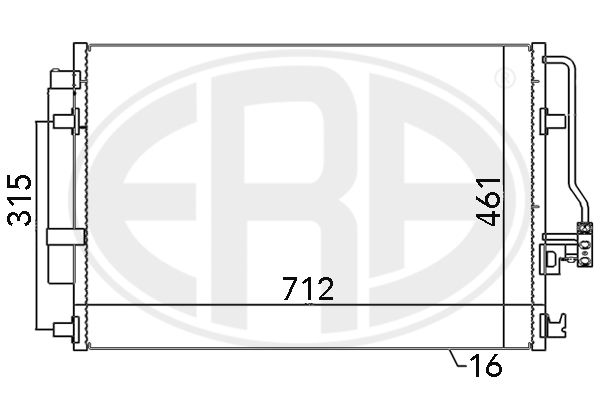 ERA 667110 Condenser, air conditioning