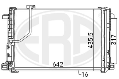 Condenser, air conditioning ERA 667111