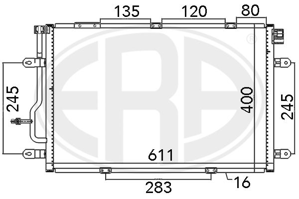 ERA 667112 Condenser, air conditioning