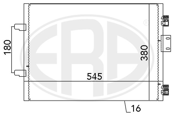 ERA 667113 Condenser, air conditioning
