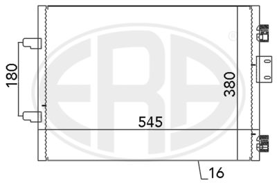 Condenser, air conditioning ERA 667113