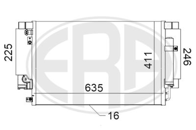 Condenser, air conditioning ERA 667114