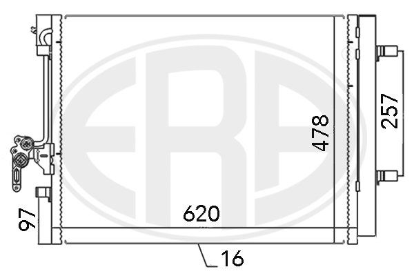 ERA 667115 Condenser, air conditioning
