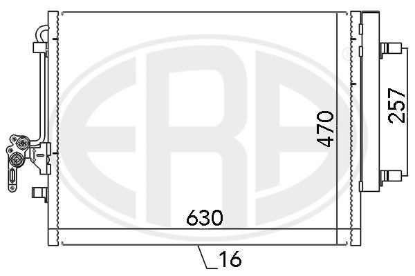 ERA 667116 Condenser, air conditioning