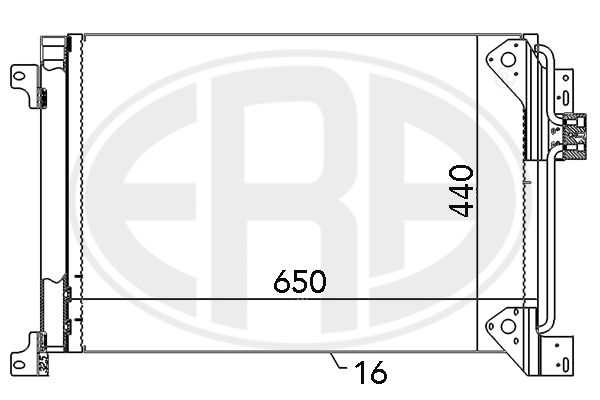 ERA 667117 Condenser, air conditioning