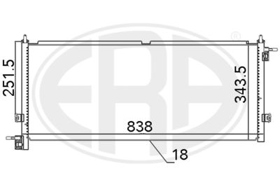Condenser, air conditioning ERA 667118
