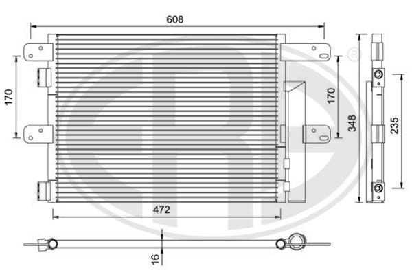 ERA 667120 Condenser, air conditioning