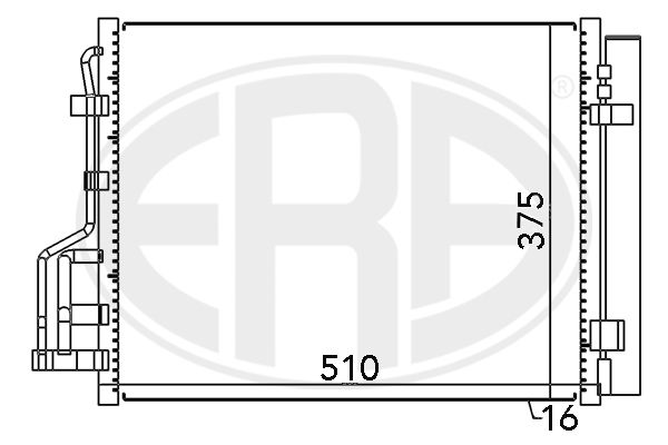 ERA 667122 Condenser, air conditioning