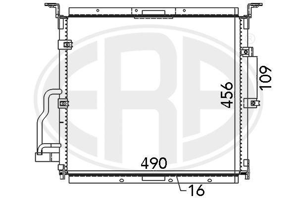ERA 667125 Condenser, air conditioning