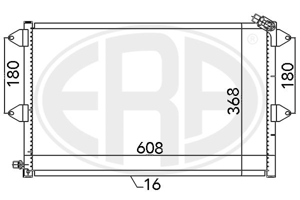 ERA 667126 Condenser, air conditioning