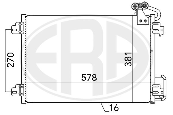 ERA 667127 Condenser, air conditioning