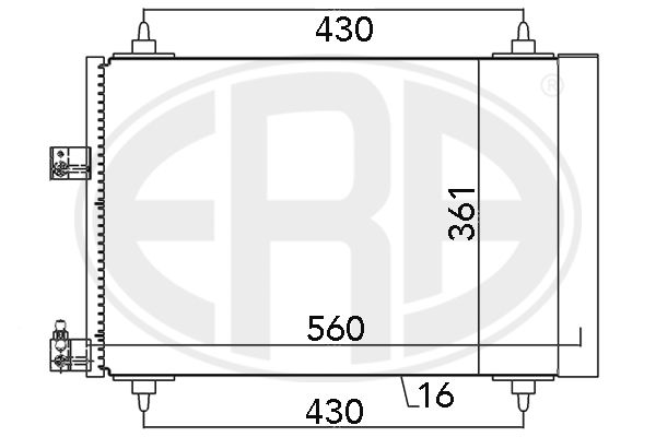 ERA 667132 Condenser, air conditioning