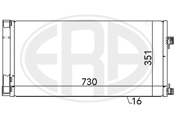 ERA 667133 Condenser, air conditioning