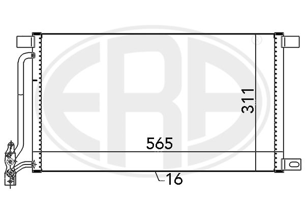 ERA 667134 Condenser, air conditioning