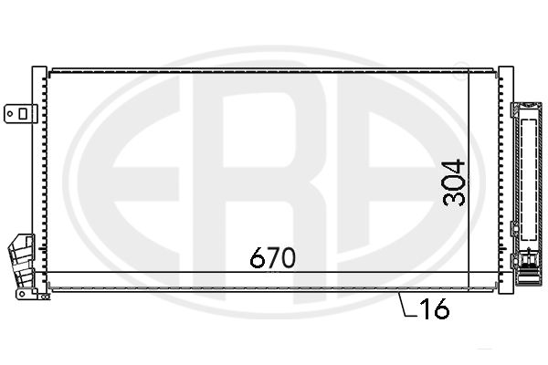ERA 667136 Condenser, air conditioning