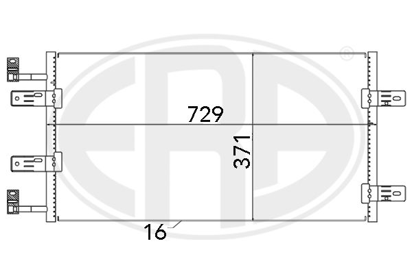 ERA 667137 Condenser, air conditioning