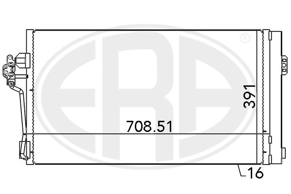 ERA 667139 Condenser, air conditioning