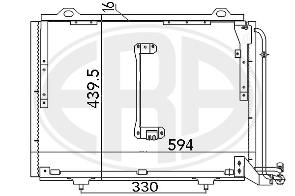 ERA 667145 Condenser, air conditioning