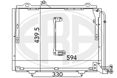 Condenser, air conditioning ERA 667145