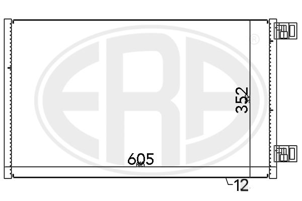ERA 667148 Condenser, air conditioning
