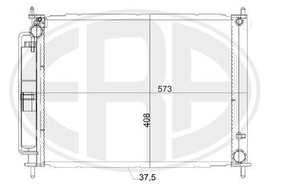 Condenser, air conditioning ERA 667149