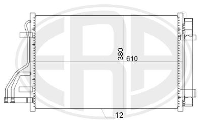 Condenser, air conditioning ERA 667151