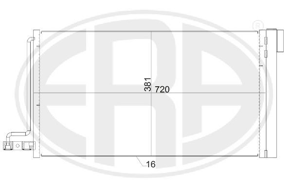 ERA 667152 Condenser, air conditioning