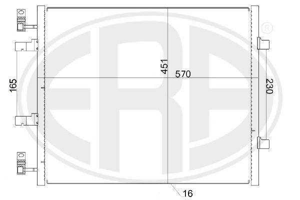 ERA 667156 Condenser, air conditioning