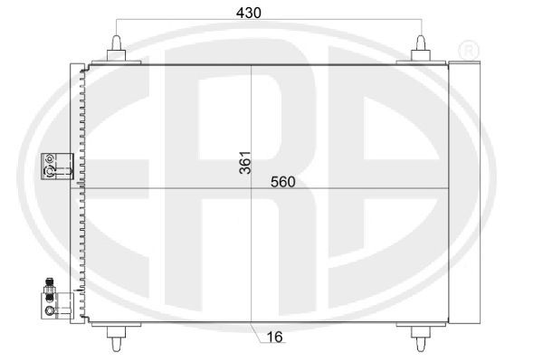 ERA 667159 Condenser, air conditioning