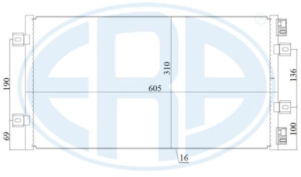 ERA 667166 Condenser, air conditioning