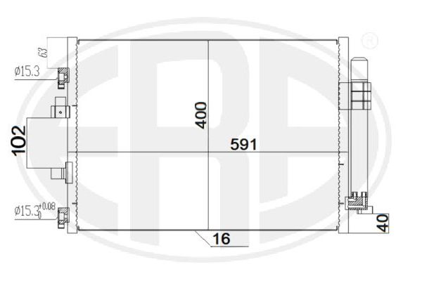 ERA 667181 Condenser, air conditioning
