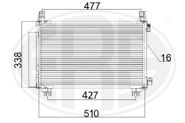 ERA 667185 Condenser, air conditioning