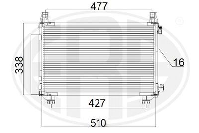 Condenser, air conditioning ERA 667185