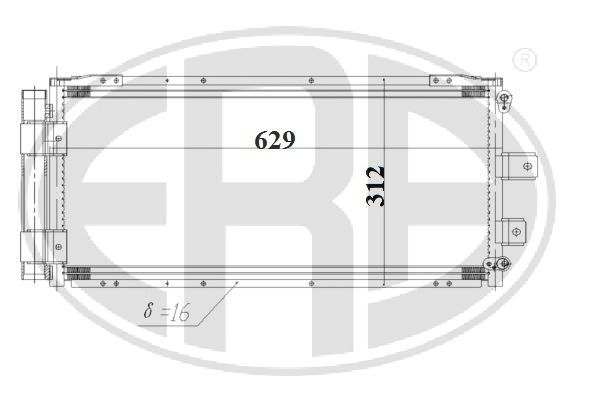 ERA 667187 Condenser, air conditioning
