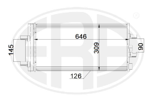 ERA 667189 Condenser, air conditioning